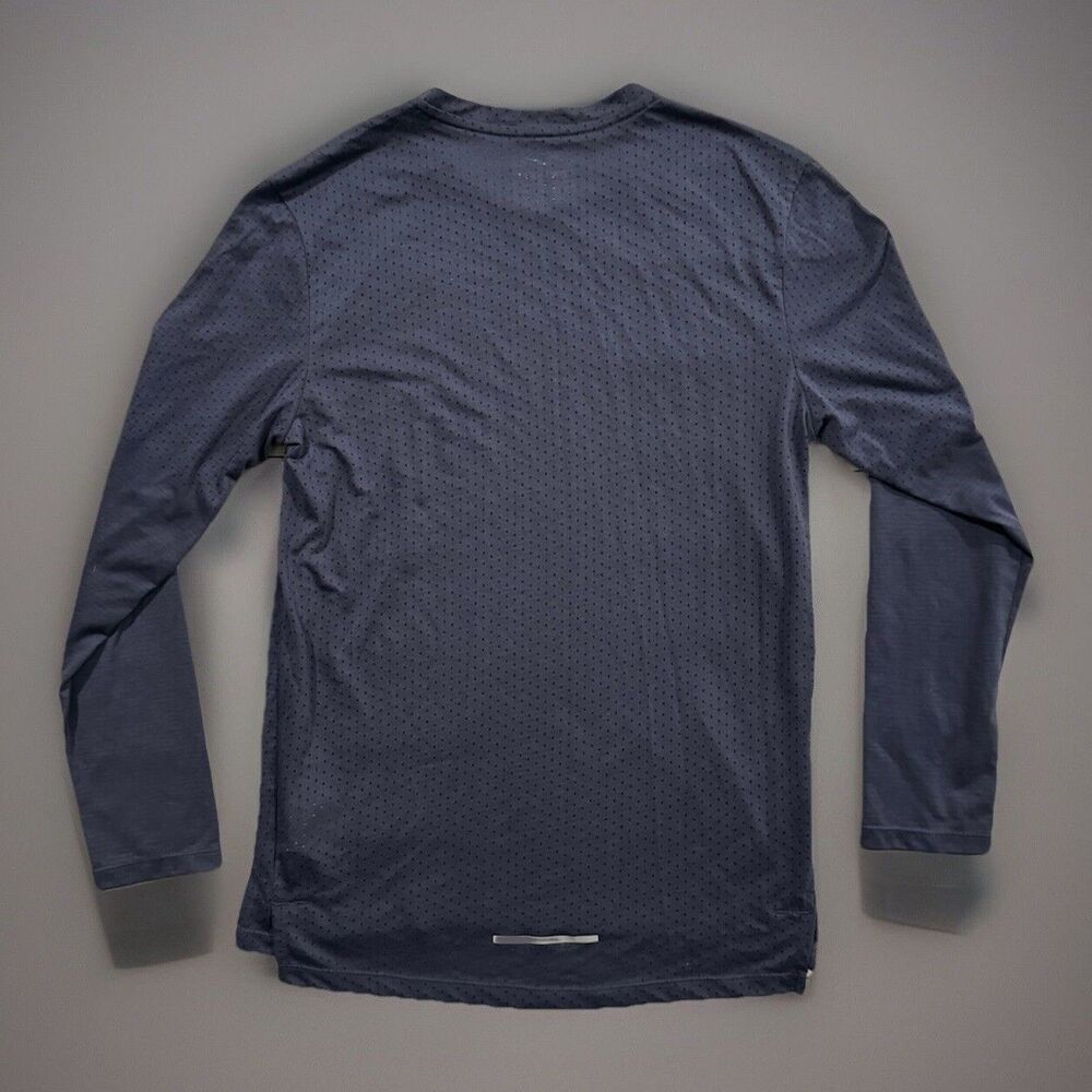Nike Rise 365 Running Shirt Sz S Blue Reflective Long Sleeve Stretch AQ9923-557 - Picture 2 of 16